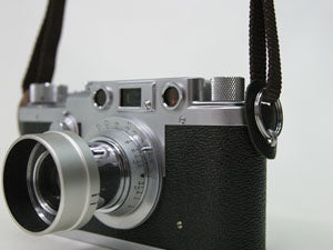 CURA CRGK-101 Camera Strap Brass Ring with Leather Protector - Natural Brown