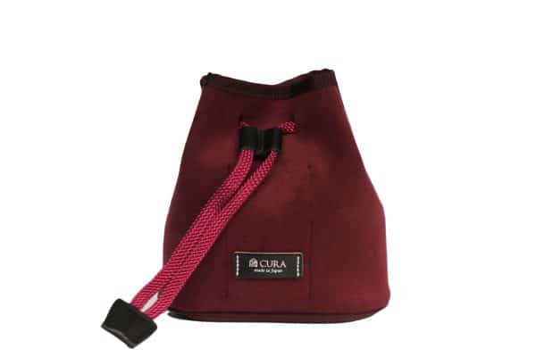 CURA CLPS-100WIN Wine Suede Camera/Lens Multi Pouch