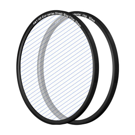 -H&Y Filters HD EVO-Series Magnetic Blue Streak Filter & Adapter Ring - 95mm-Streak Filters-H&Y Filters