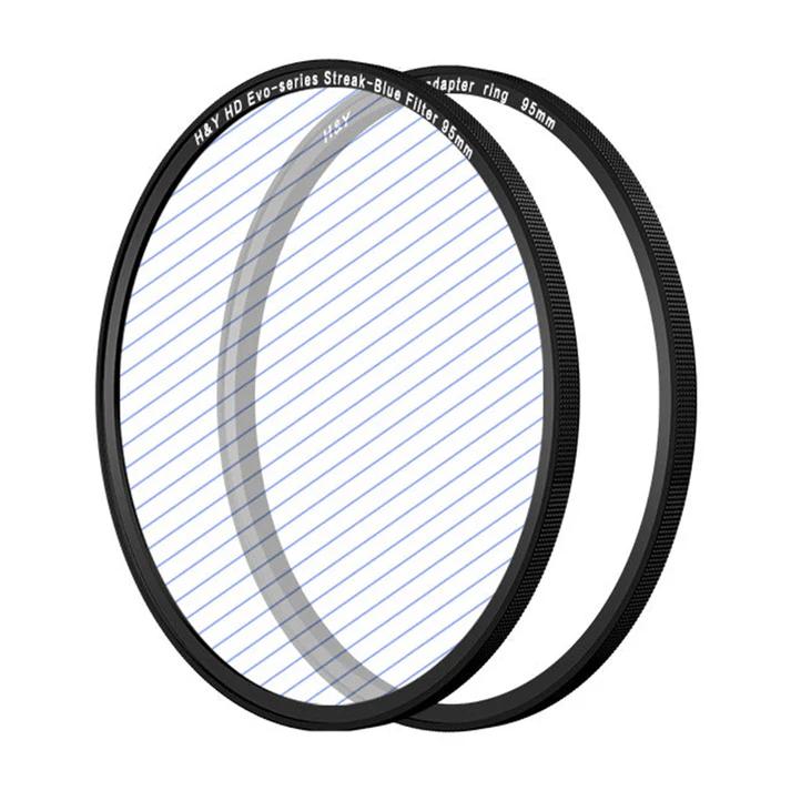 -H&Y Filters HD EVO-Series Magnetic Blue Streak Filter & Adapter Ring - 95mm-Streak Filters-H&Y Filters