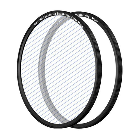 -H&Y Filters HD EVO-Series Magnetic Blue Streak Filter & Adapter Ring - 95mm-Streak Filters-H&Y Filters