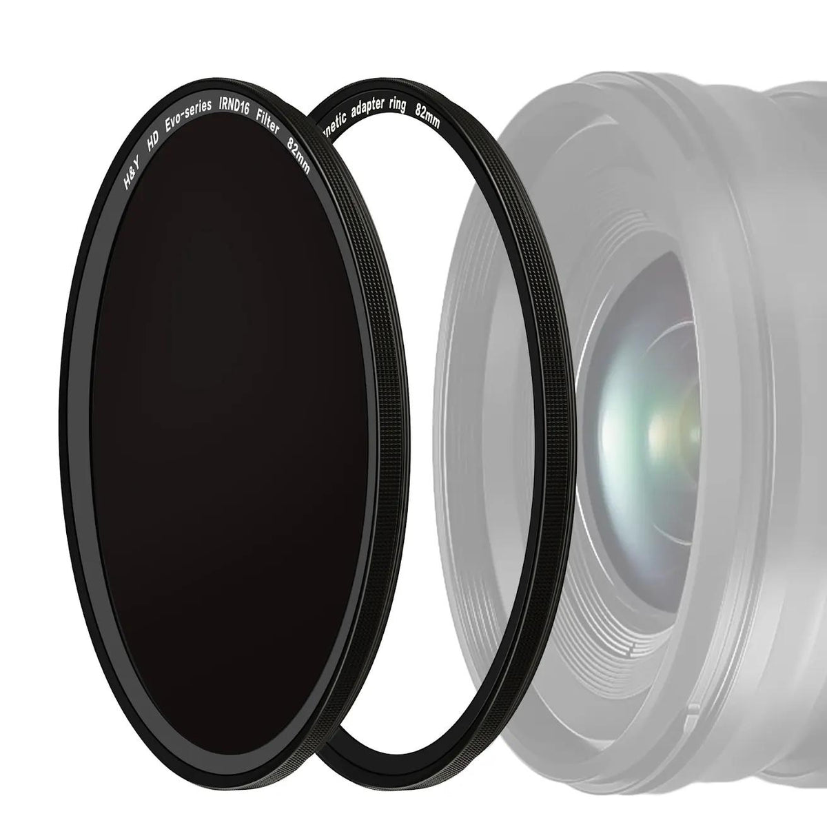 -H&Y Filters HD EVO-Series Magnetic IRND16 Filter & Adapter Ring - 67mm-ND Filters-H&Y Filters