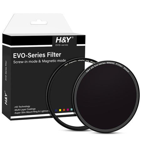 -H&Y Filters HD EVO-Series Magnetic IRND32 Filter & Adapter Ring - 95mm-ND Filters-H&Y Filters