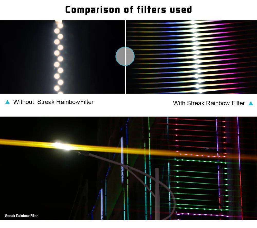 -H&Y Filters HD EVO-Series Magnetic Rainbow Streak Filter & Adapter Ring - 67mm-Streak Filters-H&Y Filters