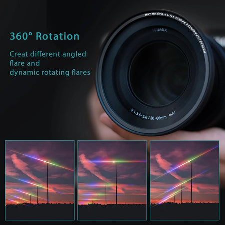 -H&Y Filters HD EVO-Series Magnetic Rainbow Streak Filter & Adapter Ring - 95mm-Streak Filters-H&Y Filters