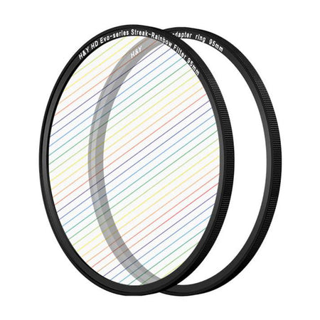 -H&Y Filters HD EVO-Series Magnetic Rainbow Streak Filter & Adapter Ring - 95mm-Streak Filters-H&Y Filters