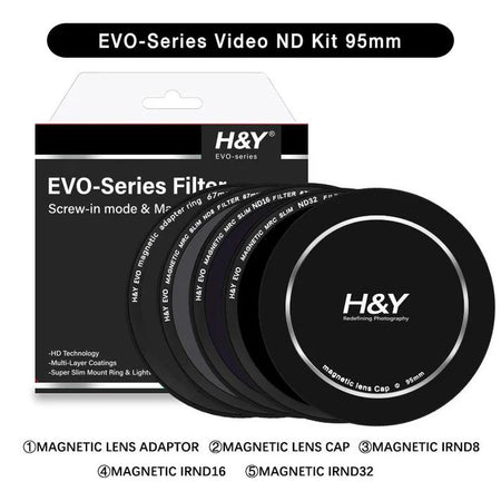 -H&Y Filters HD EVO-Series Magnetic Videographers ND Filter Kit - 95mm-ND Filter Kits-H&Y Filters