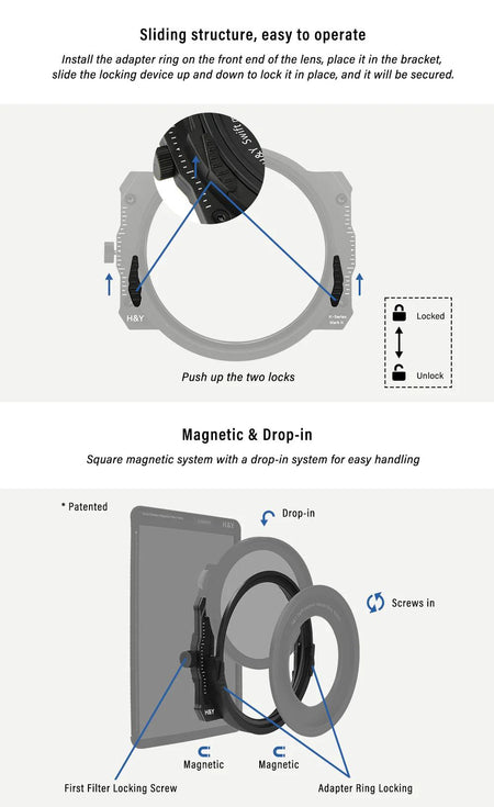 -H&Y Filters K-Series Magnetic Filter Holder Mark III (Holder Only)-Filter Holders-Kudos Cameras