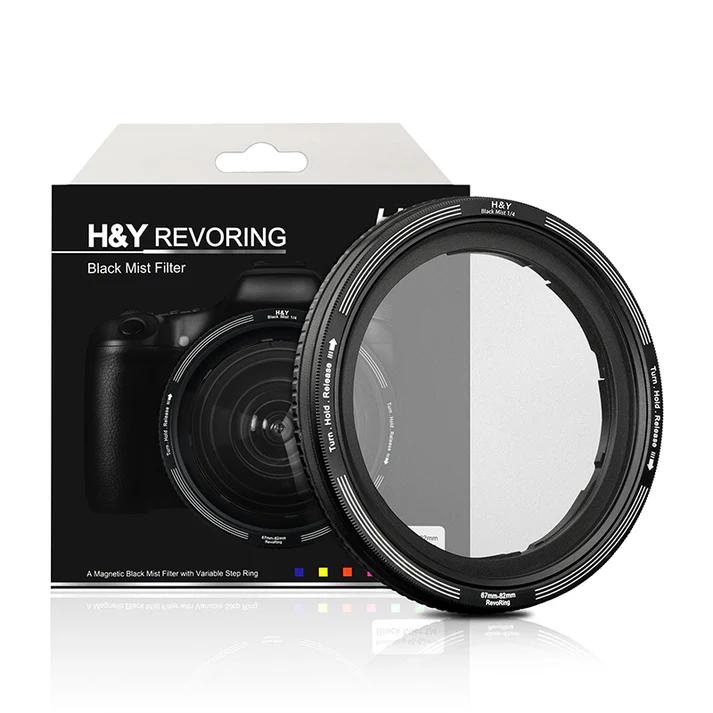 -H&Y Filters RevoRing Black Mist (1/4) Filter (46-62mm)-Variable Lens Adapter Mist Filter-H&Y Filters