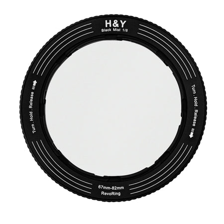 -H&Y Filters RevoRing Black Mist (1/8) Filter (58-77mm)-Variable Lens Adapter Mist Filter-H&Y Filters