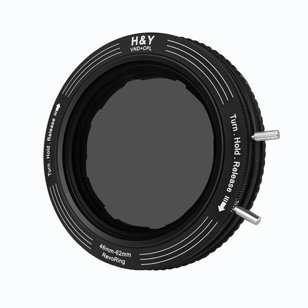 -H&Y Filters RevoRing Variable ND3-ND1000 & Circular Polarizer Filter (46-62mm)-Variable Lens Adapter VND+CPL Filter-H&Y Filters