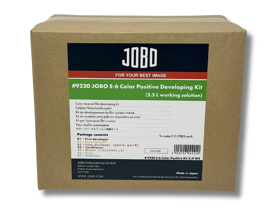 -JOBO E6 Colour Slide Film Processing Kit 2.5 Litre (9220)-Colour Film Chemistry-JOBO