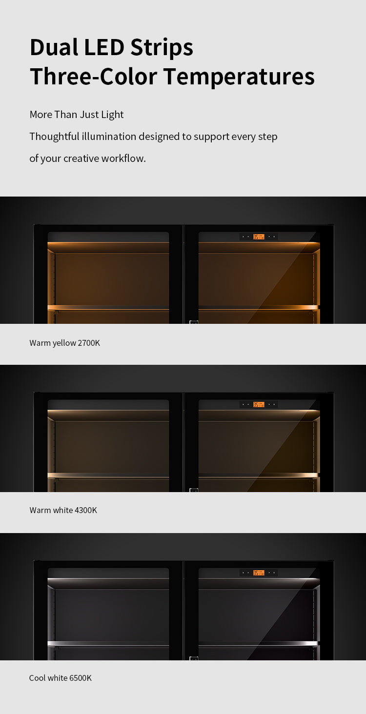 -LENTHEM DF-H250D (225 Litre) 3D Filament Dry Cabinet-Dry Cabinets-Lenthem
