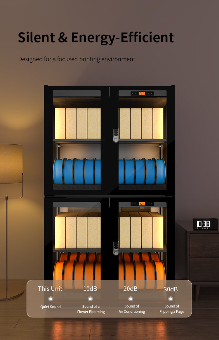 -LENTHEM DF-H250D (225 Litre) 3D Filament Dry Cabinet-Dry Cabinets-Lenthem