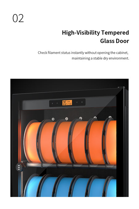 -LENTHEM DF-M050D (37 Litre) 3D Filament Dry Cabinet-Dry Cabinets-Lenthem
