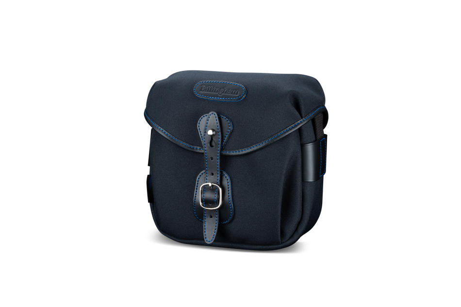Billingham Hadley Digital Midnight Edition Camera Bag - Black FibreNyte / Blue Leather / Blue Stitching inc SP15 Shoulder Pad