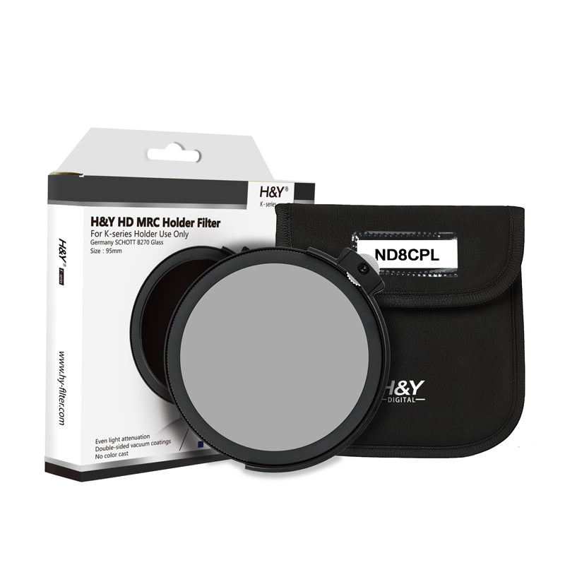 H&Y K-Series 95mm Drop-in ND8CPL Filter for K-series Holder