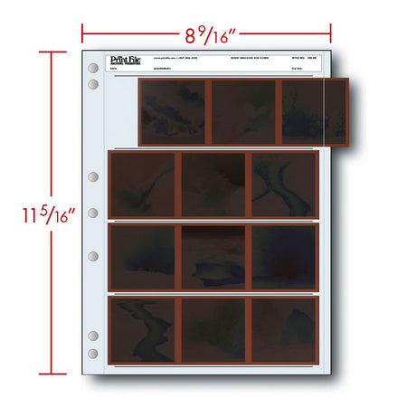 -Print File Archival 120-4B Negative Storage Pages for 120 Film (25 Pack)-Negative Sleeves-Print File