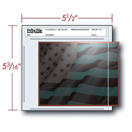 -Print File Archival 45-1 Negative Storage Pocket for 4x5" Film (100 Pack)-Negative Sleeves-Print File
