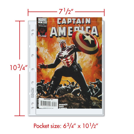 -Print File Archival 710-1CB Comic Book Preservers - 6.75 x 10.5" (25 Pack)-Print Preservers-Print File
