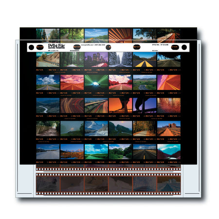 -Print File Archival CP 35-6HB Negative Storage Pages for 35mm Film & Contact Print (25 Pack)-Contact Proofing Preservers-Print File