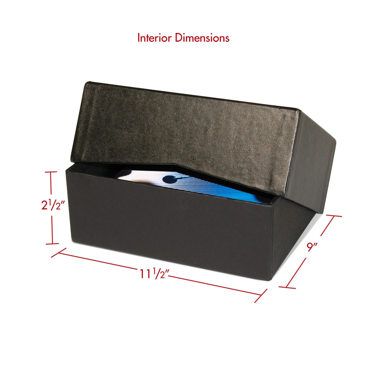 Print File FB8112.5 8-1/2x11 Black Film Box - 2.5" deep 9x11-1/2x2-1/2