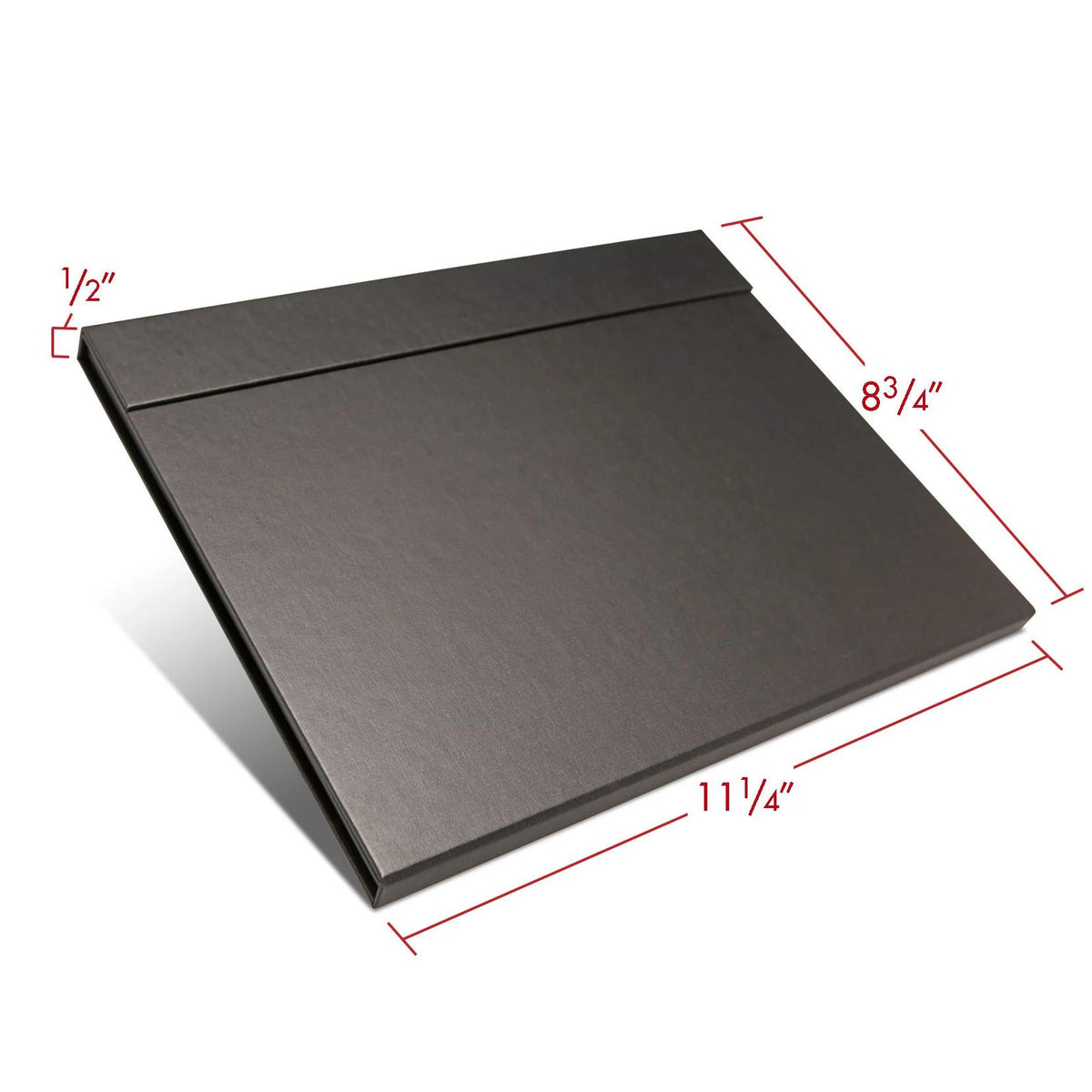 Print File FOL811BLK Black Folio-Black Lining-Magnetic Closure 8-3/4x11-1/4x1/2