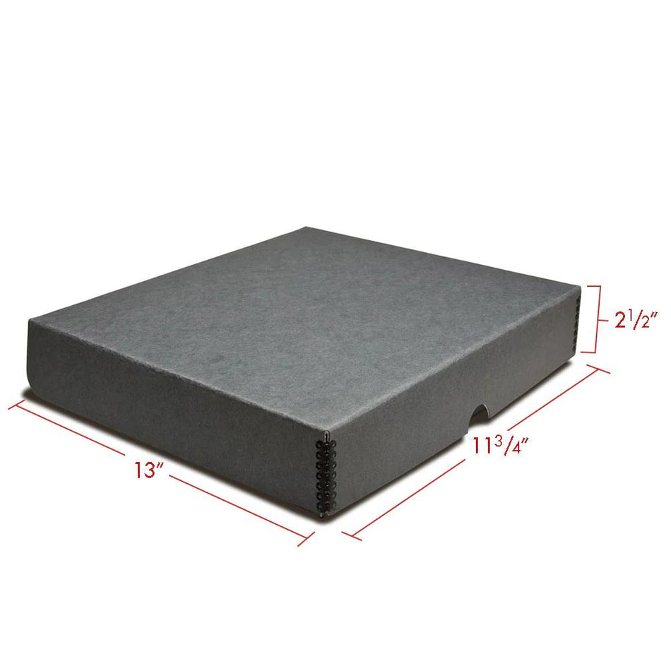 Print File GBB12112 Gray Metal Edge 3-Ring Binder Box 11-3/4x13x2-1/2