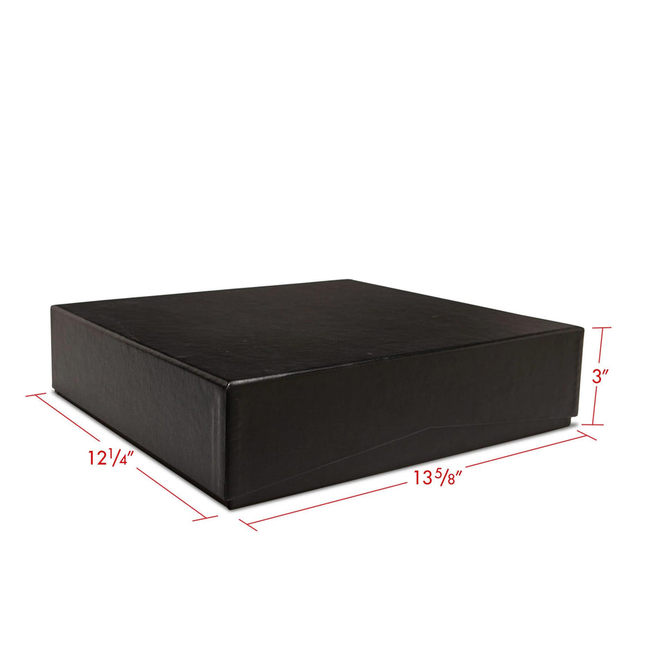 Print File PBB12133 Black Portfolio Box Binder w/ 2-1/2 D-ring 13-5/8x12-1/4x3