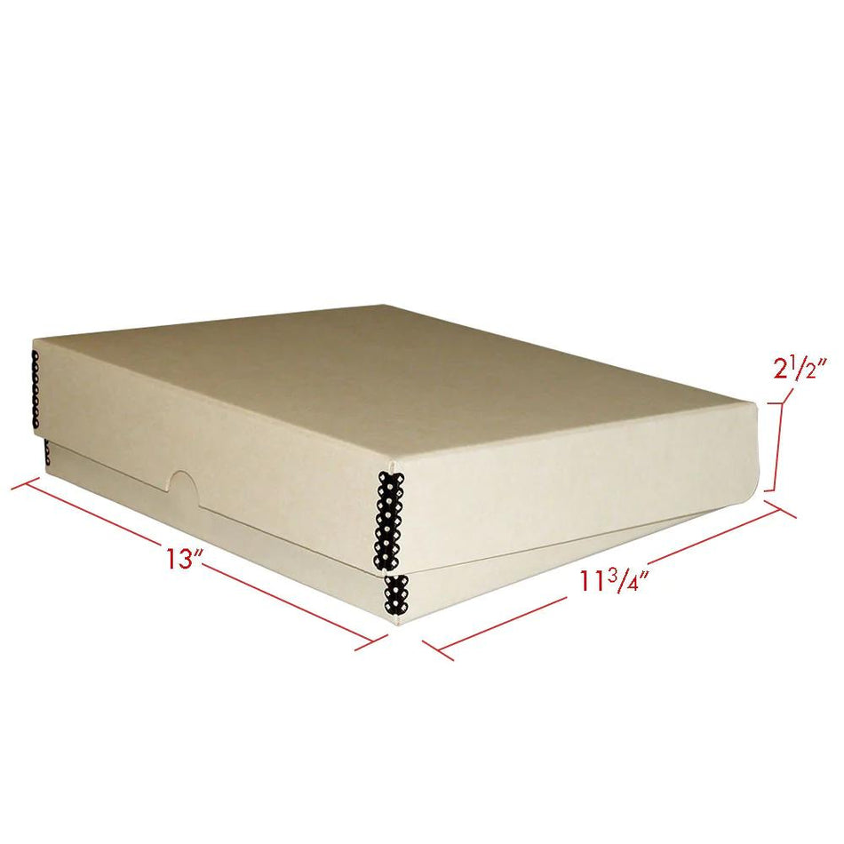 Print File TBB12112 Tan Metal Edge 3-Ring Binder Box 11-3/4x13x2-1/2
