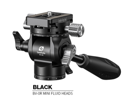 Leofoto BV-0R Mini Fluid Tripod Head - Black