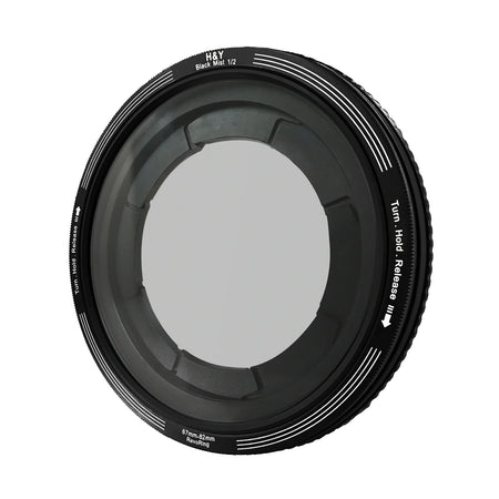 -H&Y Filters RevoRing Black Mist (1/2) Filter (67-82mm)-Variable Lens Adapter Mist Filter-H&Y Filters