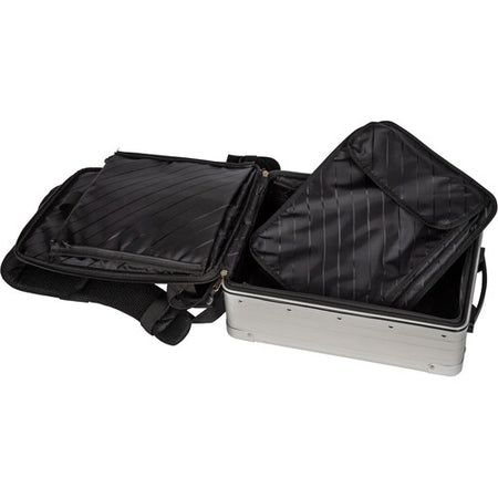 ALEON 16" Aluminium Camera Backpack with Padded Divider Set - Platinum Silver-Aluminium Backpacks-Kudos Cameras