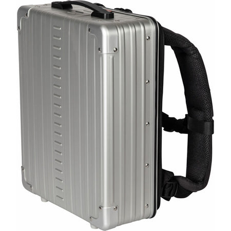 ALEON 16" Aluminium Camera Backpack with Padded Divider Set - Platinum Silver-Aluminium Cases-ALEON