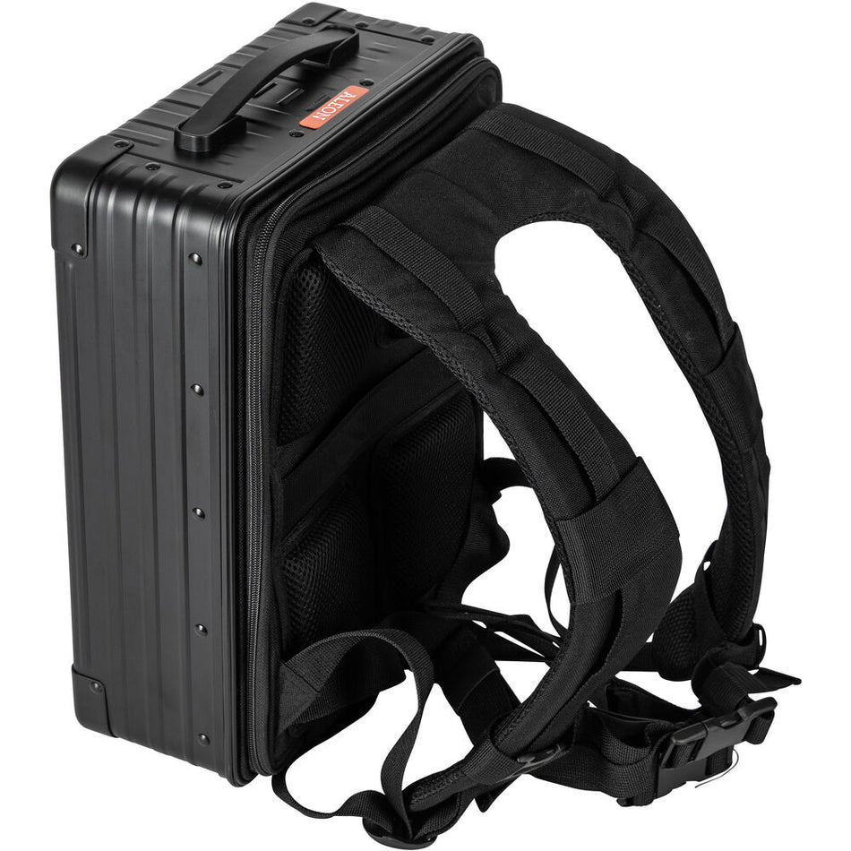 ALEON 16" Aluminium Camera Backpack with Padded Divider Set - Onyx Black-Aluminium Backpacks-Kudos Cameras