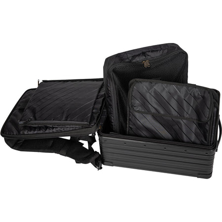 ALEON 17" Aluminium Camera Backpack with Padded Divider Set - Onyx Black-Aluminium Backpacks-Kudos Cameras