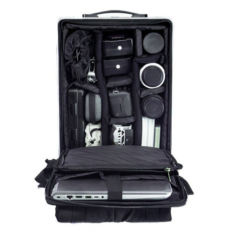 ALEON 17" Aluminium Camera Backpack with Padded Divider Set - Platinum Silver-Aluminium Backpacks-Kudos Cameras