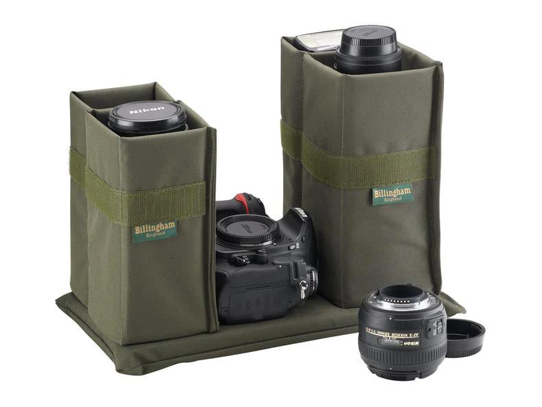 Billingham 207 Camera Bag - Khaki FibreNyte / Chocolate Leather-Camera Bags-Billingham