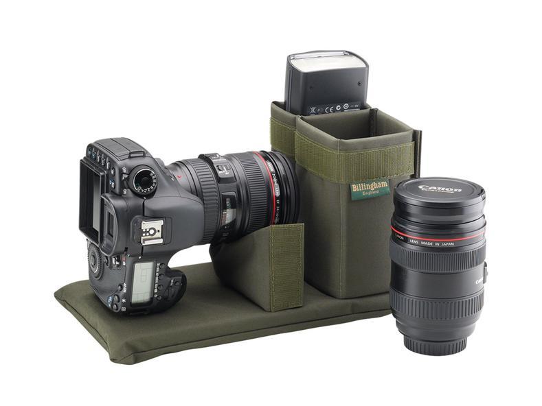 Billingham 207 Camera Bag - Khaki FibreNyte / Chocolate Leather-Camera Bags-Billingham