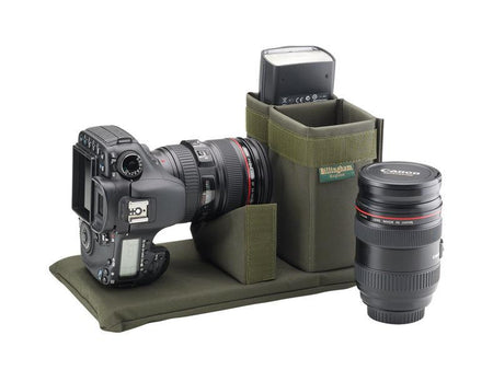 Billingham 207 Camera Bag - Khaki FibreNyte / Chocolate Leather-Camera Bags-Billingham