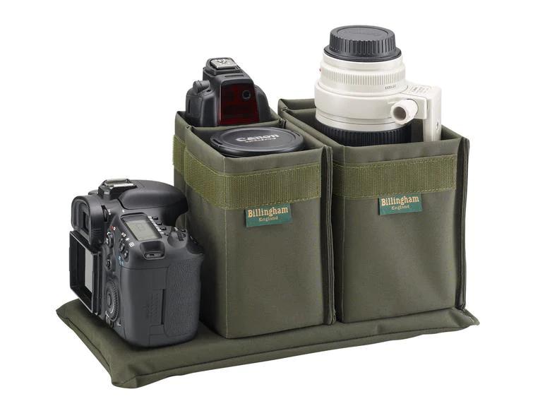 Billingham 207 Camera Bag - Sage FibreNyte / Chocolate Leather-Camera Bags-Billingham