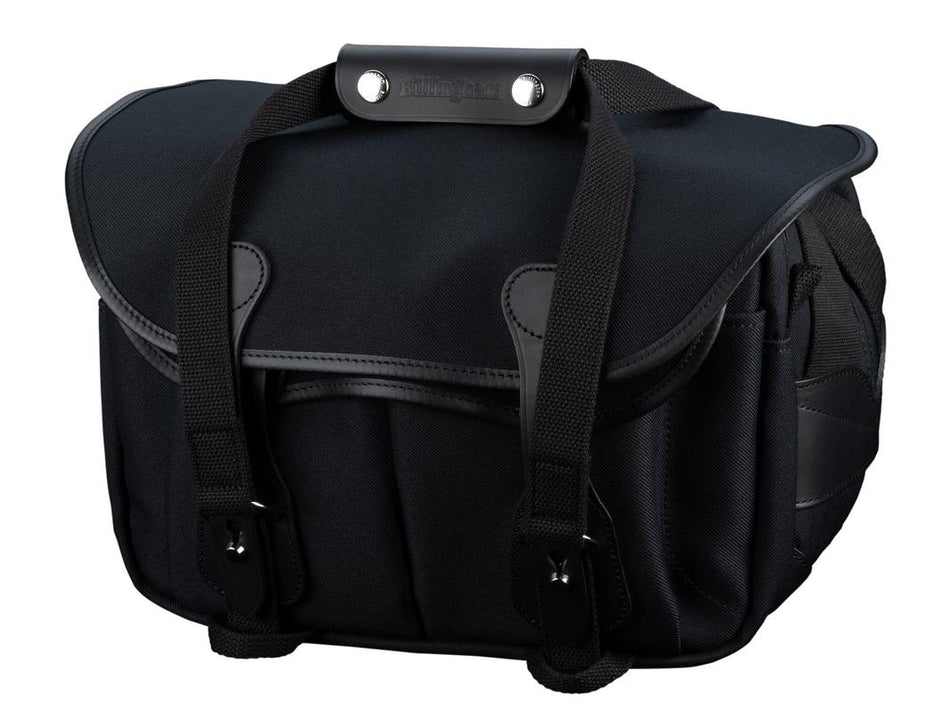 Billingham 225 MKII Camera Bag - Black FibreNyte / Black Leather-Camera Bags-Billingham