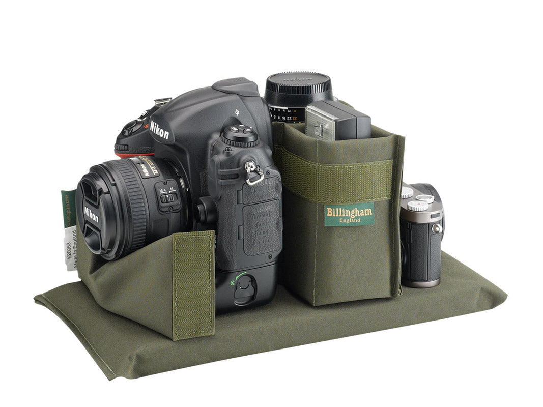 Billingham 225 MKII Camera Bag - Khaki Canvas / Tan Leather-Camera Bags-Kudos Cameras