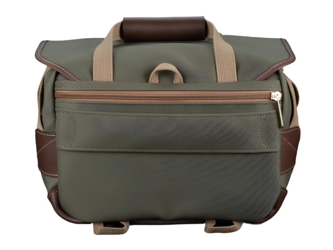 Billingham 225 MKII Camera Bag - Sage FibreNyte / Chocolate Leather-Camera Bags-Kudos Cameras