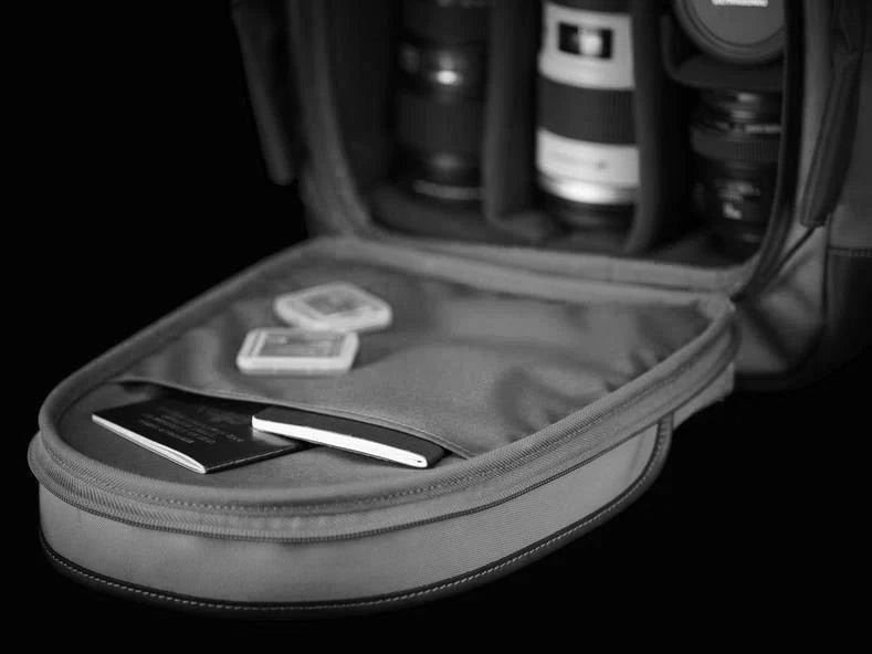 Billingham 25 Rucksack Camera Bag - Sage FibreNyte / Chocolate Leather-Camera Backpacks-Kudos Cameras