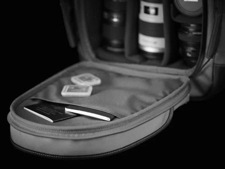Billingham 25 Rucksack Camera Bag - Sage FibreNyte / Chocolate Leather-Camera Backpacks-Kudos Cameras