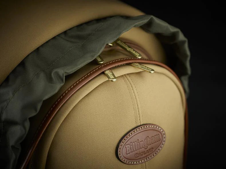 Billingham 25 Rucksack Camera Bag - Khaki Canvas / Tan Leather-Camera Backpacks-Kudos Cameras