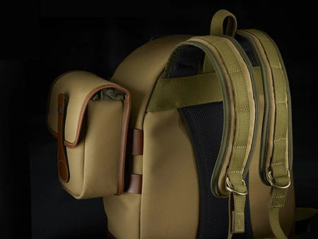 Billingham 25 Rucksack Camera Bag - Khaki Canvas / Tan Leather-Camera Backpacks-Kudos Cameras