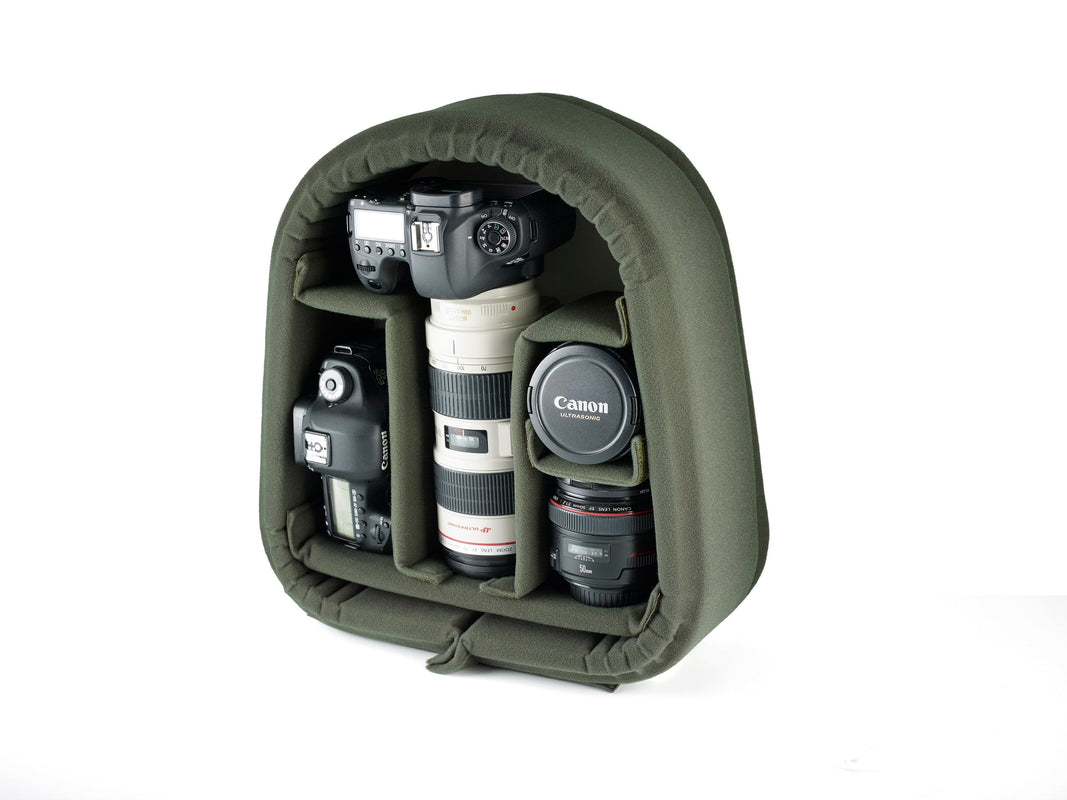 Billingham 25 Rucksack Camera Bag - Sage FibreNyte / Chocolate Leather-Camera Backpacks-Kudos Cameras