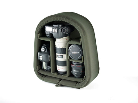Billingham 25 Rucksack Camera Bag - Sage FibreNyte / Chocolate Leather-Camera Backpacks-Kudos Cameras